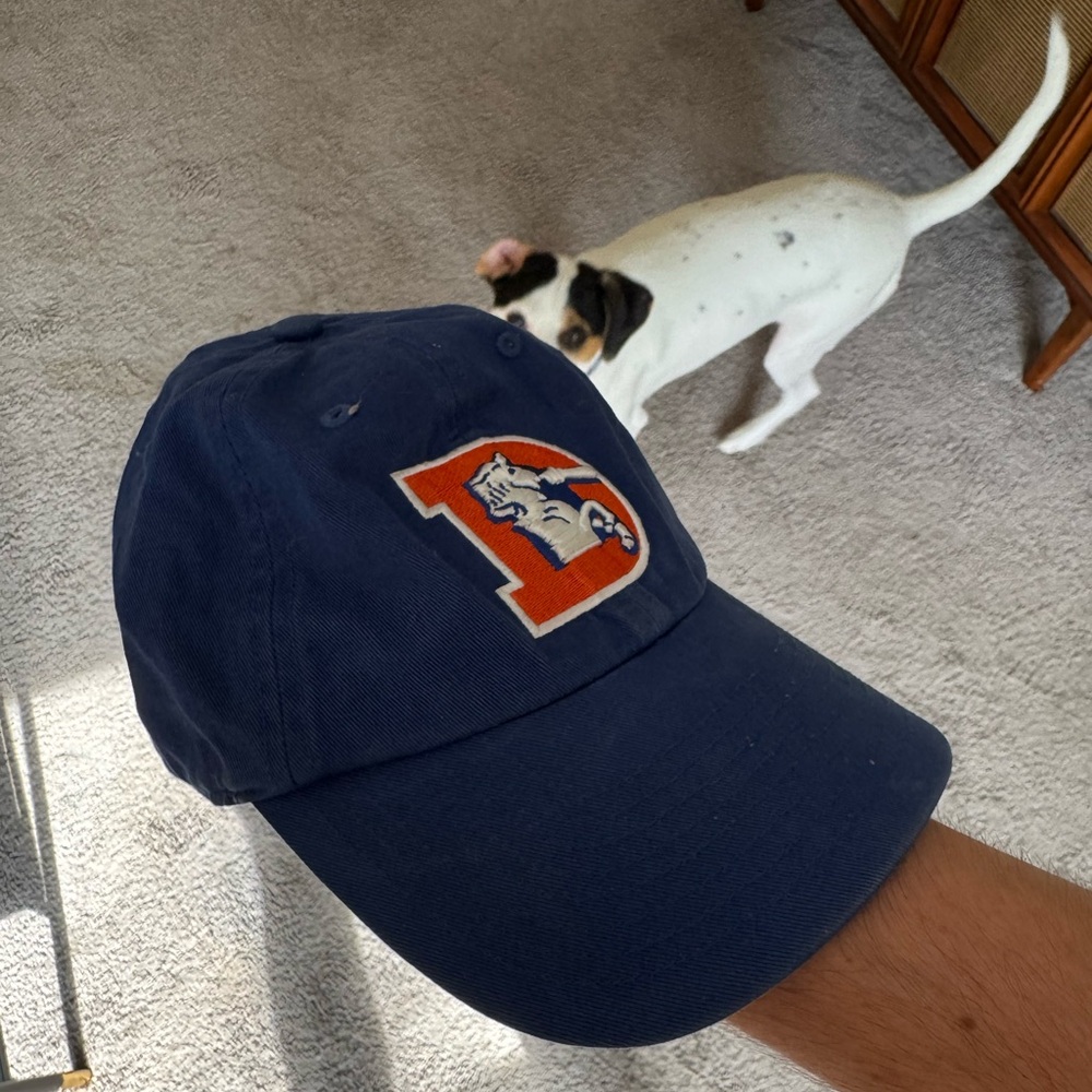 NFL Blue Dog Cap with Orange Logo